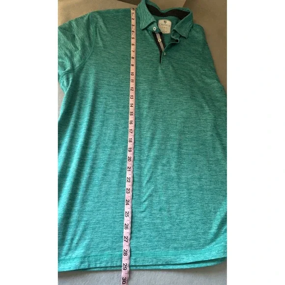 DANIEL CREMIEUX Club 38 Mens Performance Teal Blue Golf Polo Shirt Extra Large - Picture 8 of 11